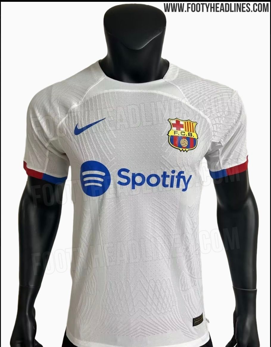 Camiseta blanca del Barcelona para la 23/23.