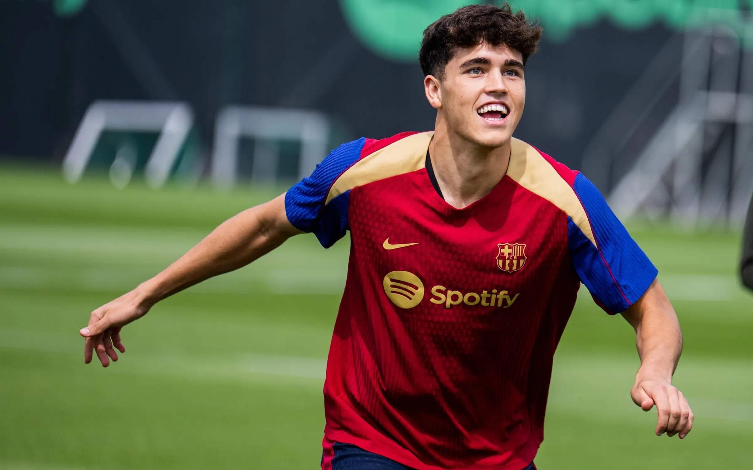  Pau Cubarsí, en una sesión del Barcelona.