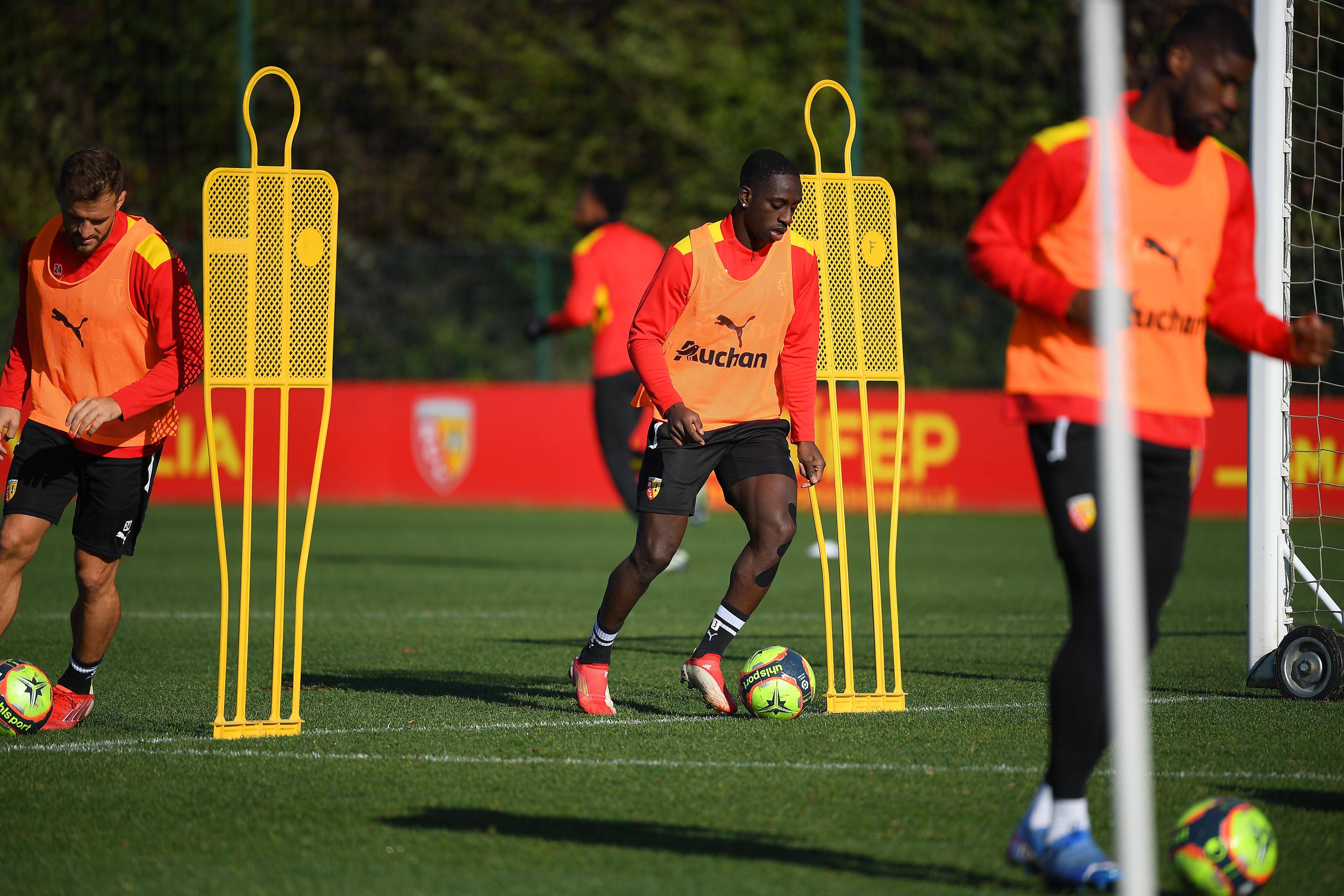 Deiver Machado, en un entrenamiento con el Lens (Foto: Cordon Press).
