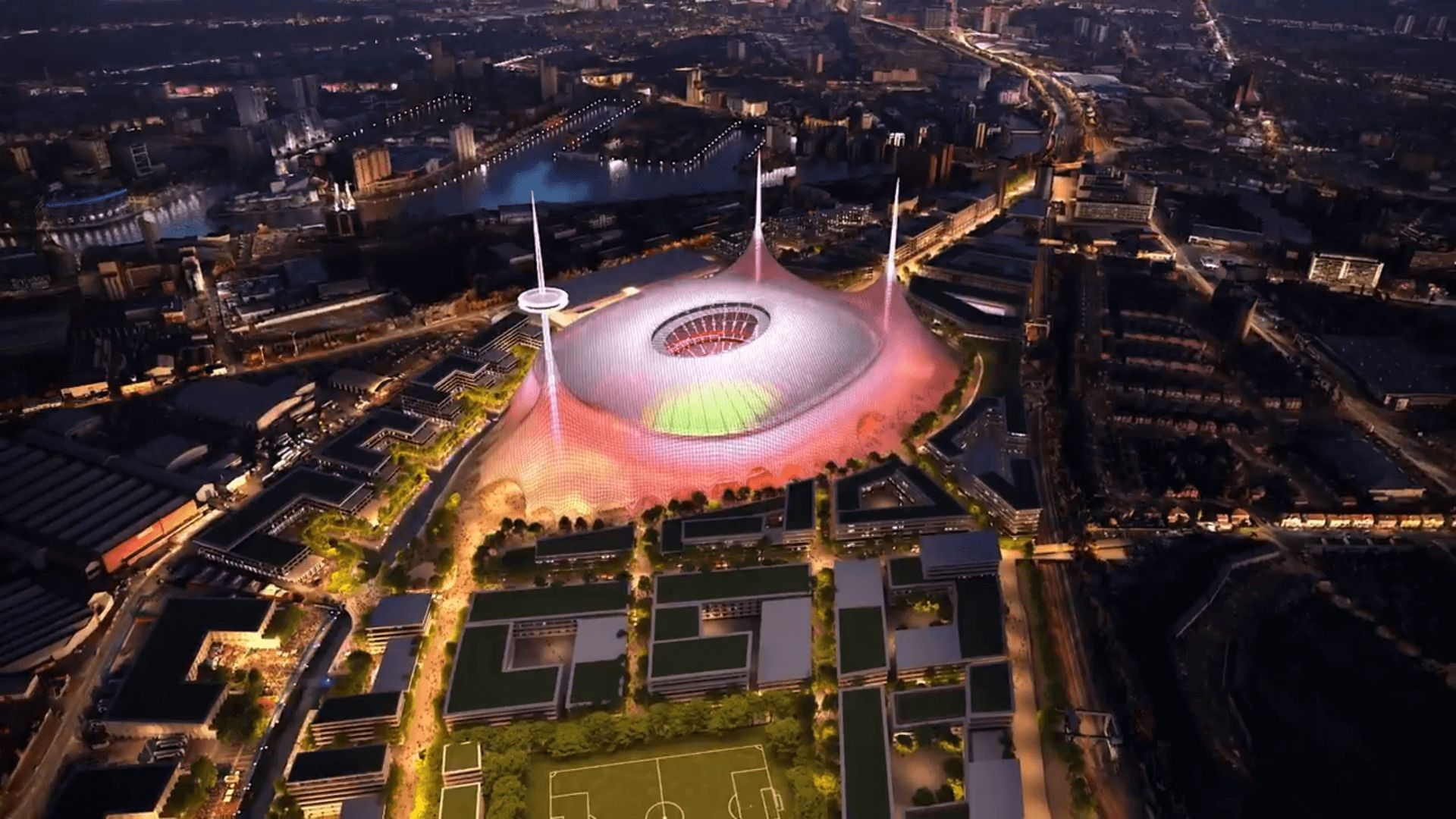  El nuevo estadio del Manchester United.