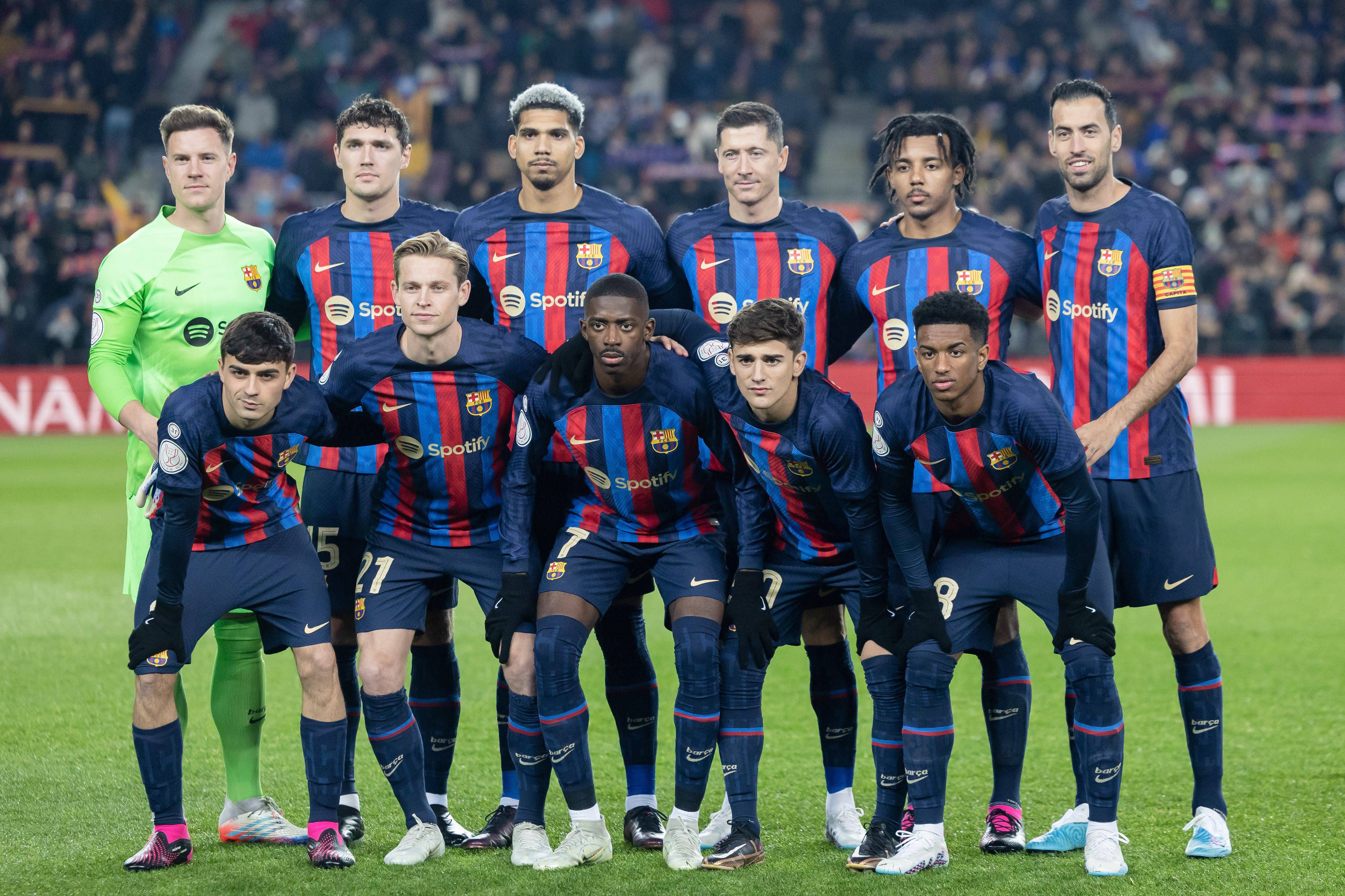  El once inicial del Barça ante la Real Sociedad en Copa.