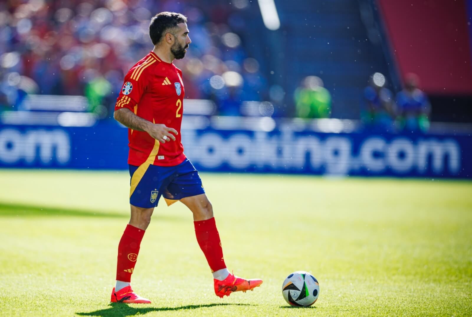  Dani Carvajal, durante el España-Croacia.
