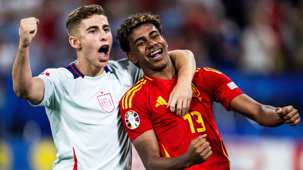  Fermín López y Lamine Yamal, en la Eurocopa (Cordon Press)