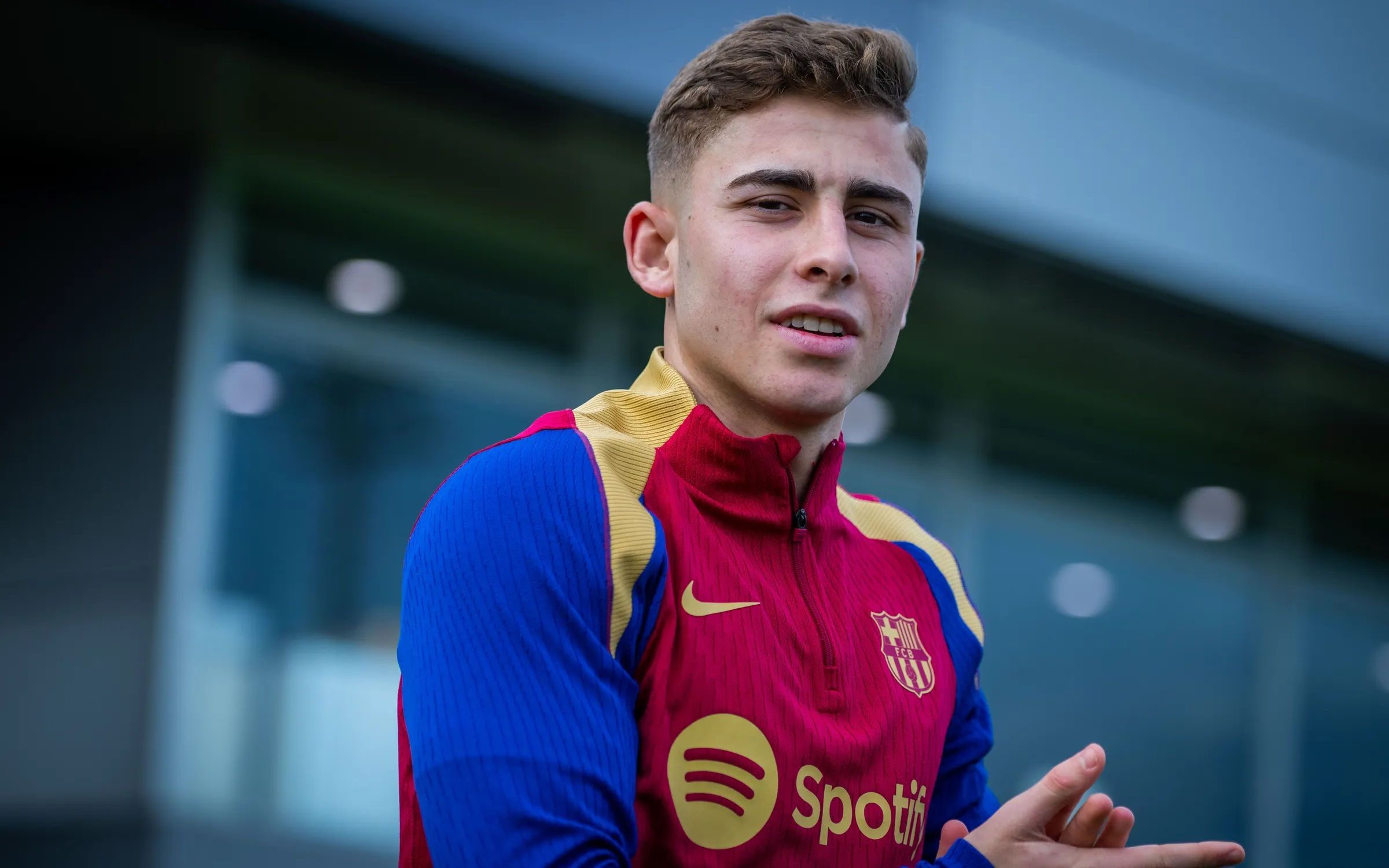 Fermín López, en una sesión del Barcelona (Foto: FCB).