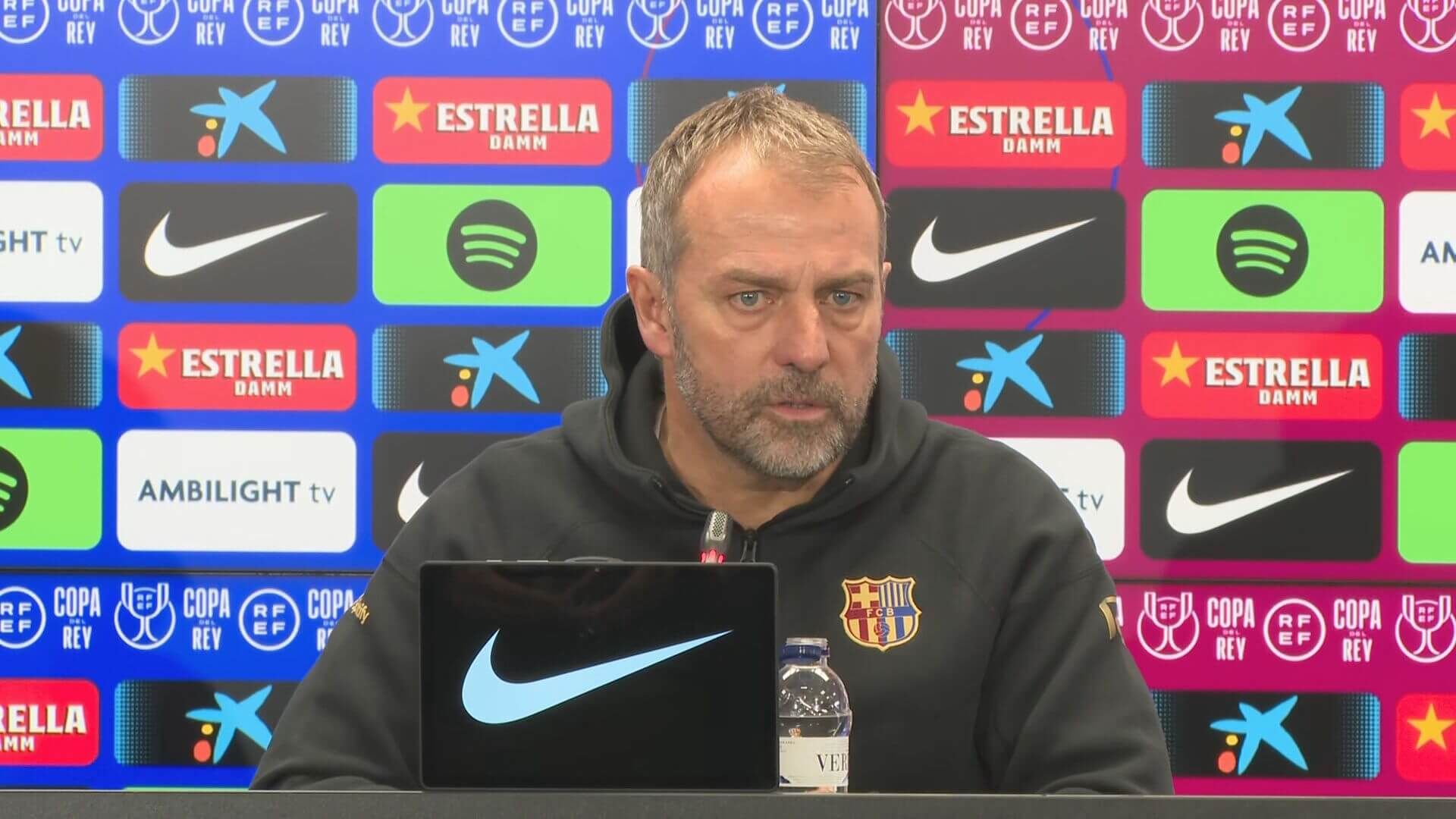  Hansi Flick da la última hora sobre Dani Olmo