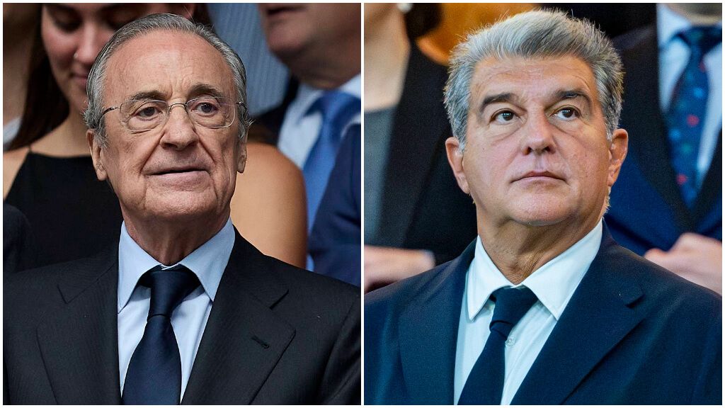 Fotomontaje de Florentino Pérez y Joan Laporta