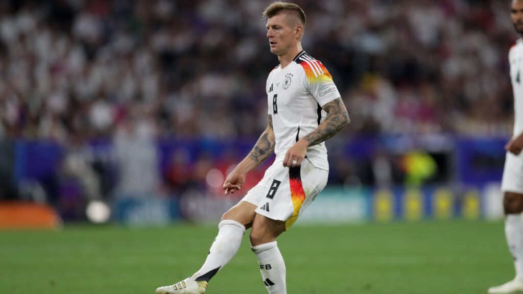  Toni Kroos, durante el partido ante Escocia.