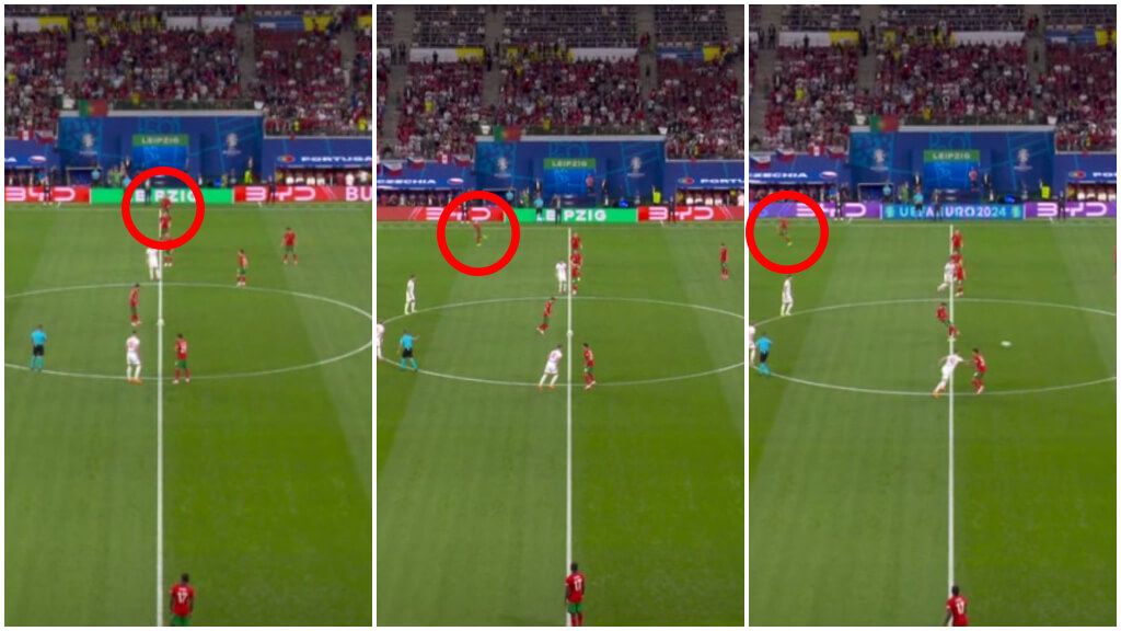  Cristiano Ronaldo, corriendo antes del pitido inicial (Captura de RTVE)