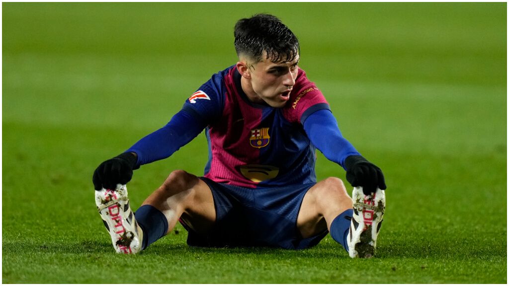  Pedri, muy duro en la derrota frente al Atlético de Madrid. (Fuente: EFE)