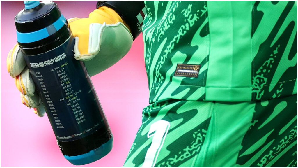  La cantimplora de Jordan Pickford (Sky News)