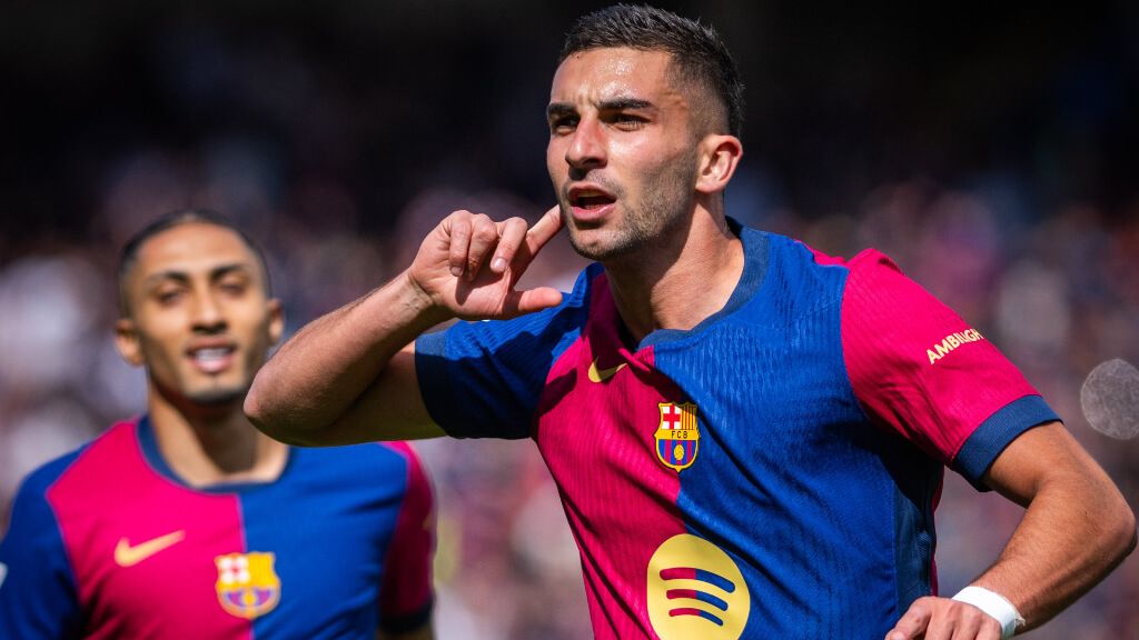  Ferran Torres celebra su gol contra el Celta de Vigo (@fcbarcelona)