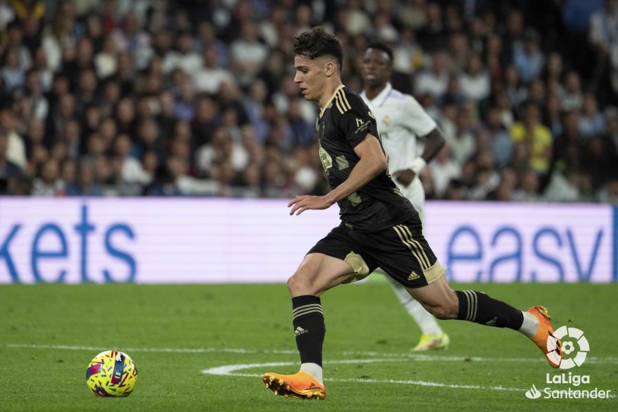 Gabri Veiga, durante el Real Madrid-Celta.