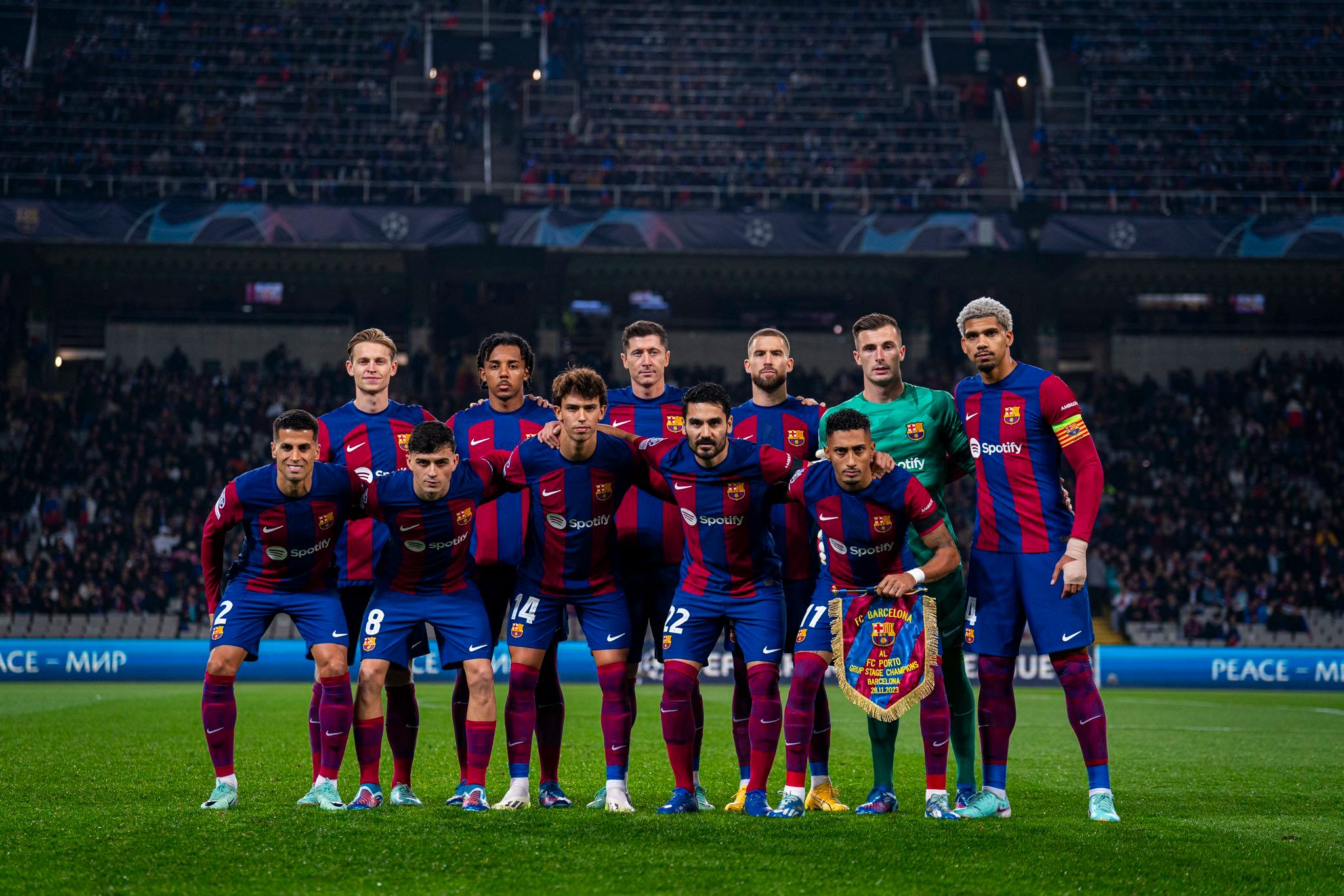  Posado del FC Barcelona en la Champions League.
