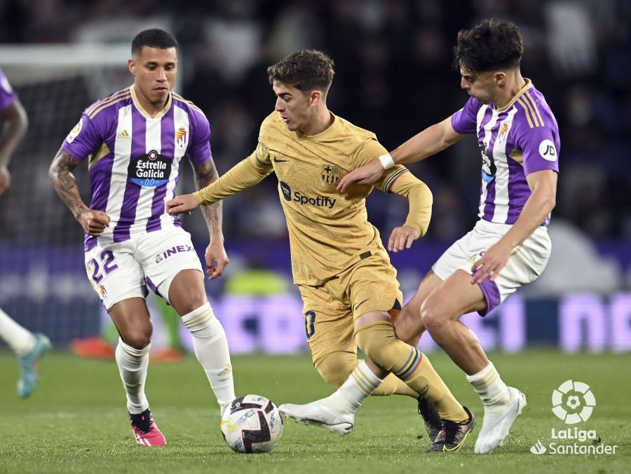  Gavi, en el Real Valladolid-Barcelona.