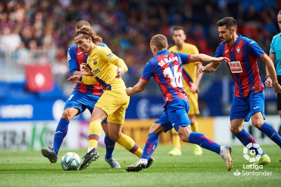 Griezmann, durante el partido ante el Eibar (Foto:LaLiga) .