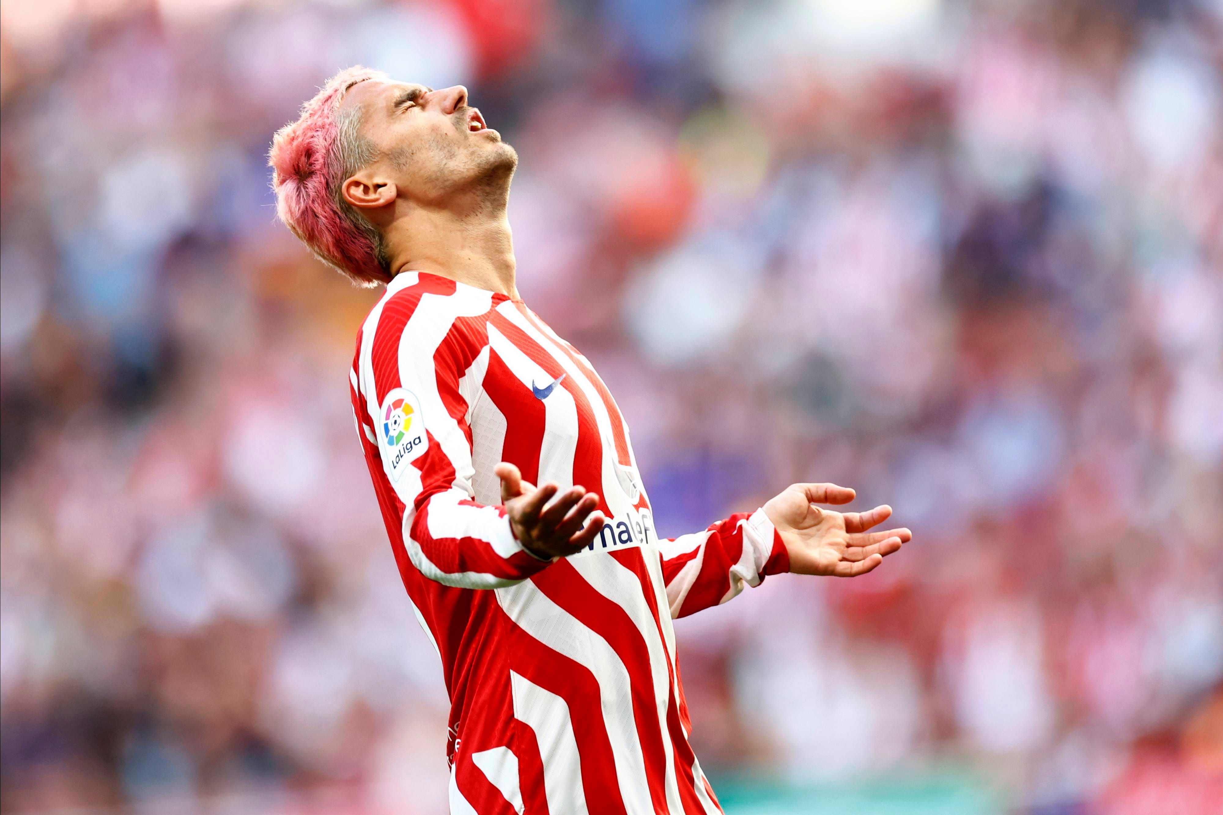  Antoine Griezmann, en un partido con el Atlético de Madrid.