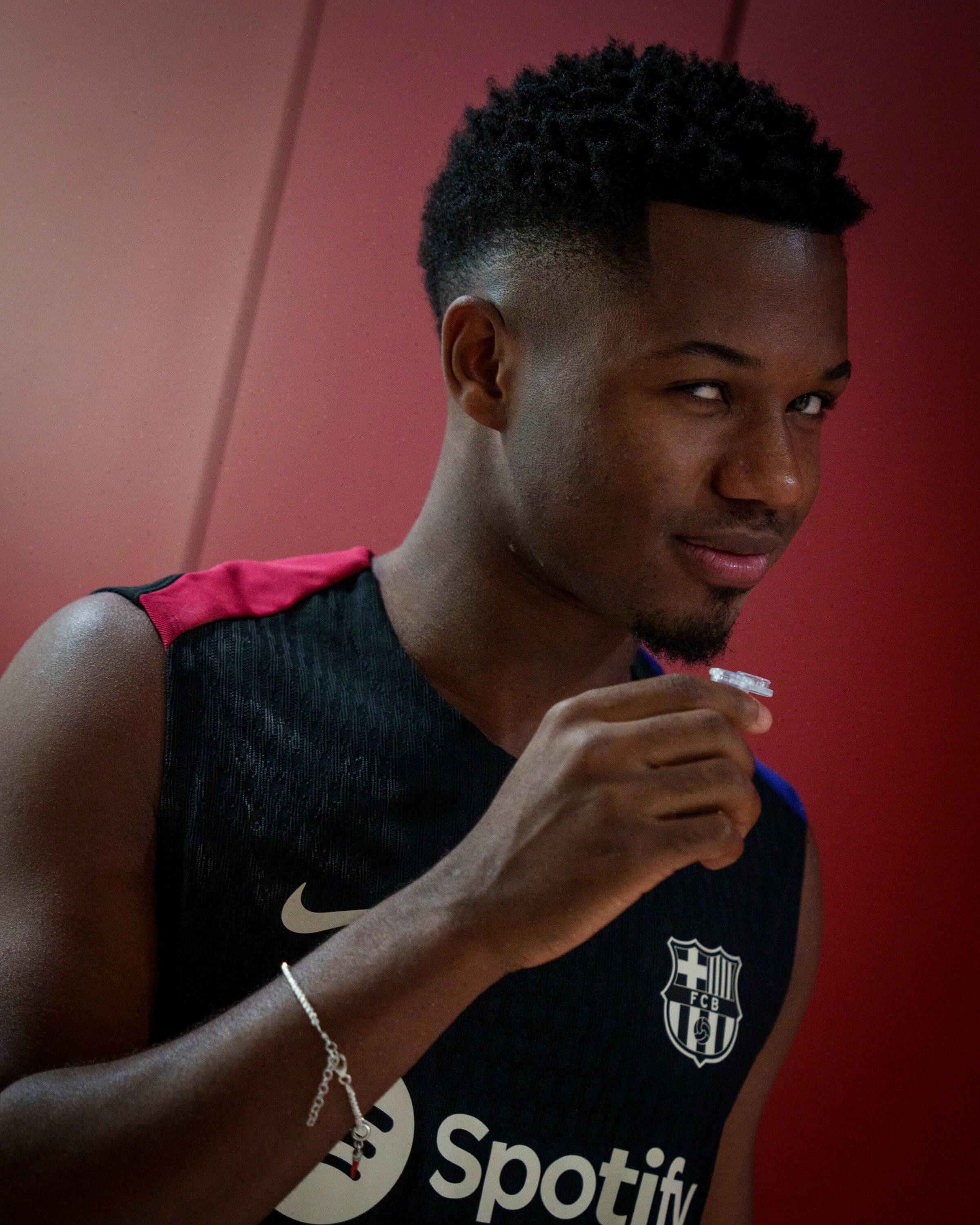  Ansu Fati posa en la pretemporada del equipo (FOTO: FCB).