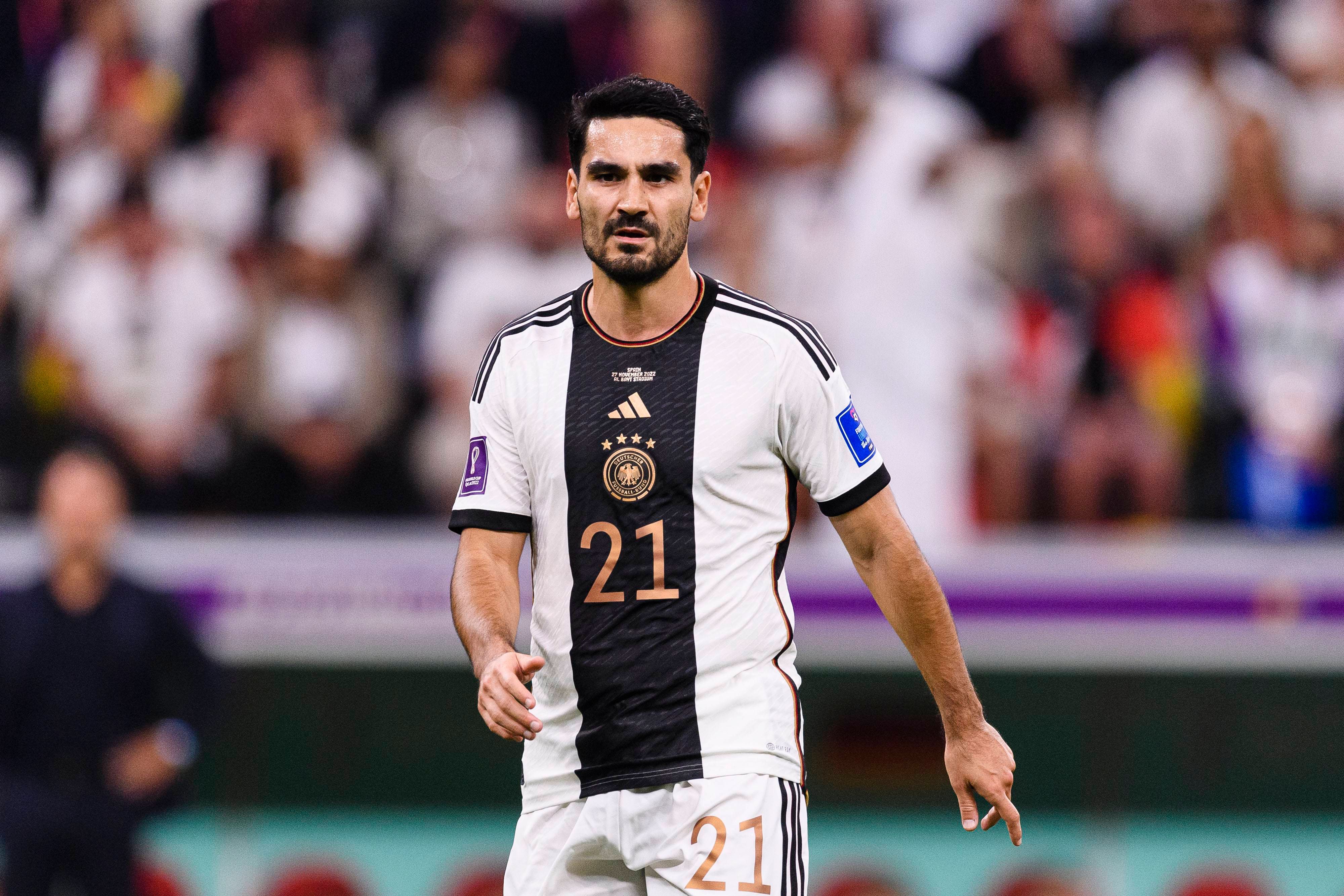Ilkay Gündogan, durante un partido de Alemania en el Mundial de Qatar.