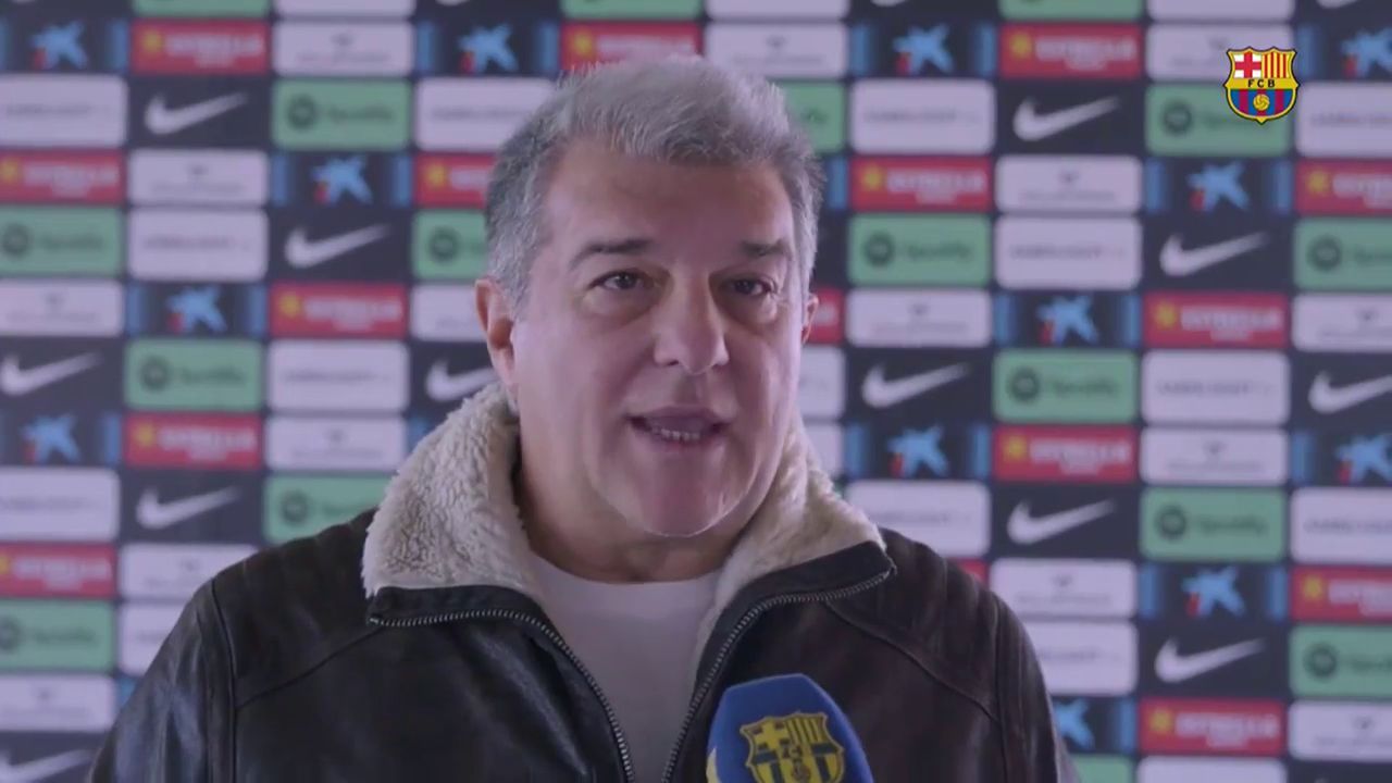  Joan Laporta, pidiendo el apoyo de la afición (FC Barcelona)