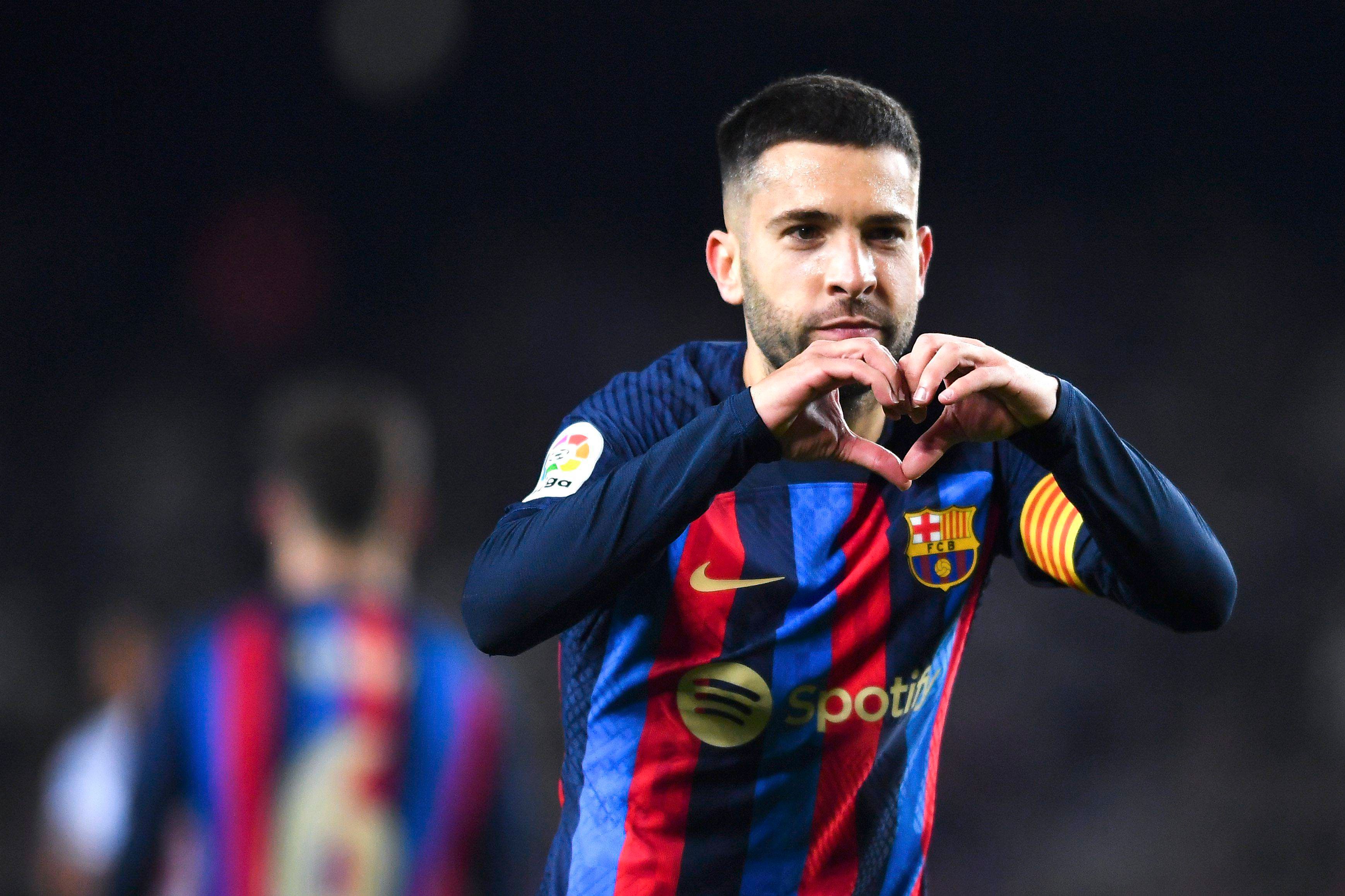  Jordi Alba celebra un gol