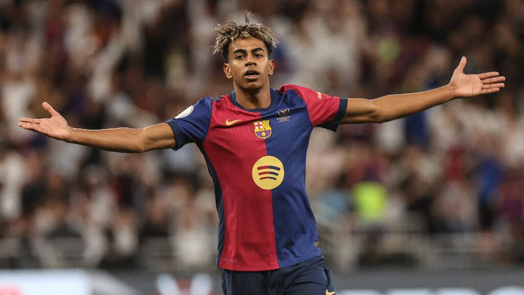  Lamine Yamal, en la Supercopa de España (Cordon Press)