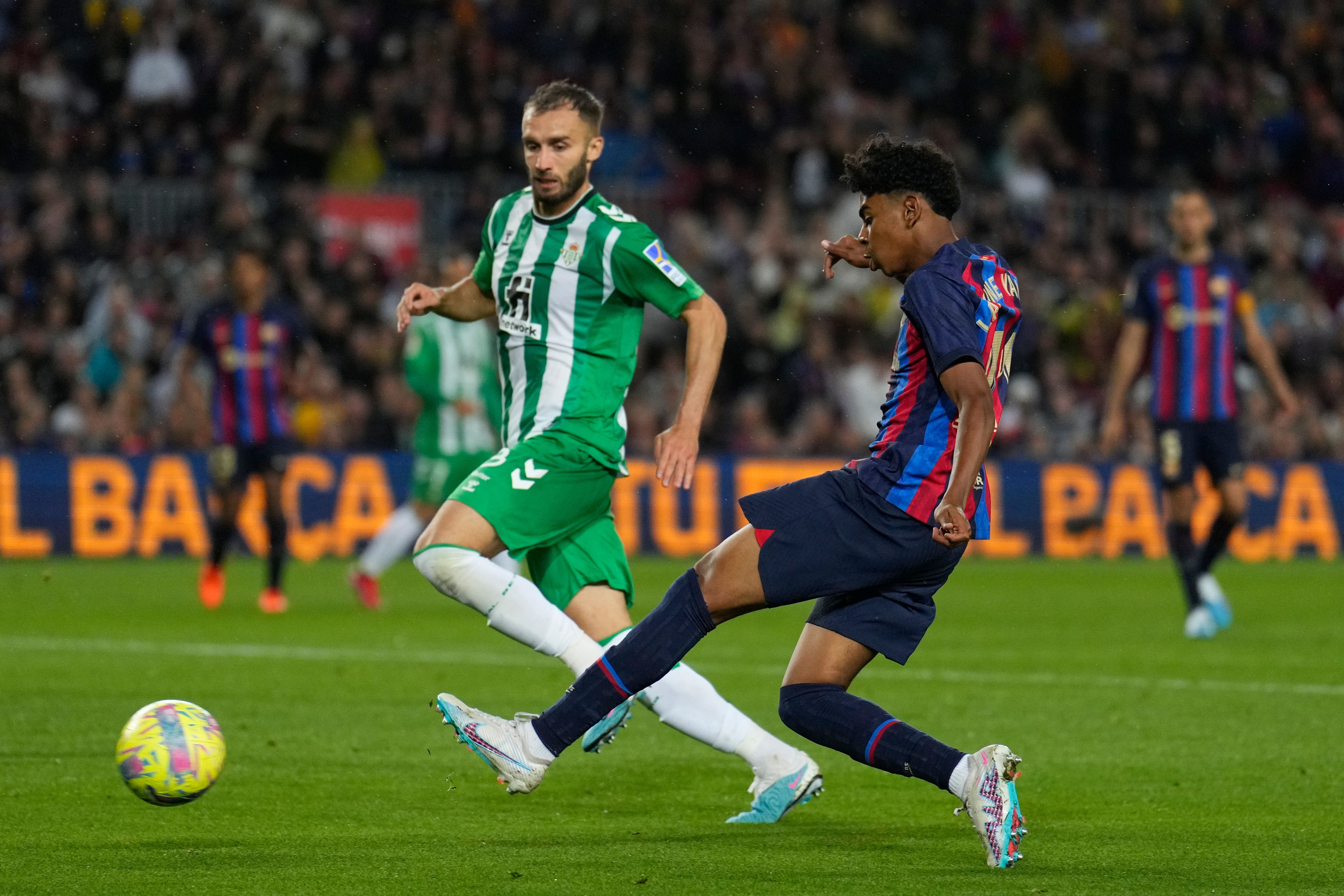  Lamine Yamal, en el Barcelona-Betis.