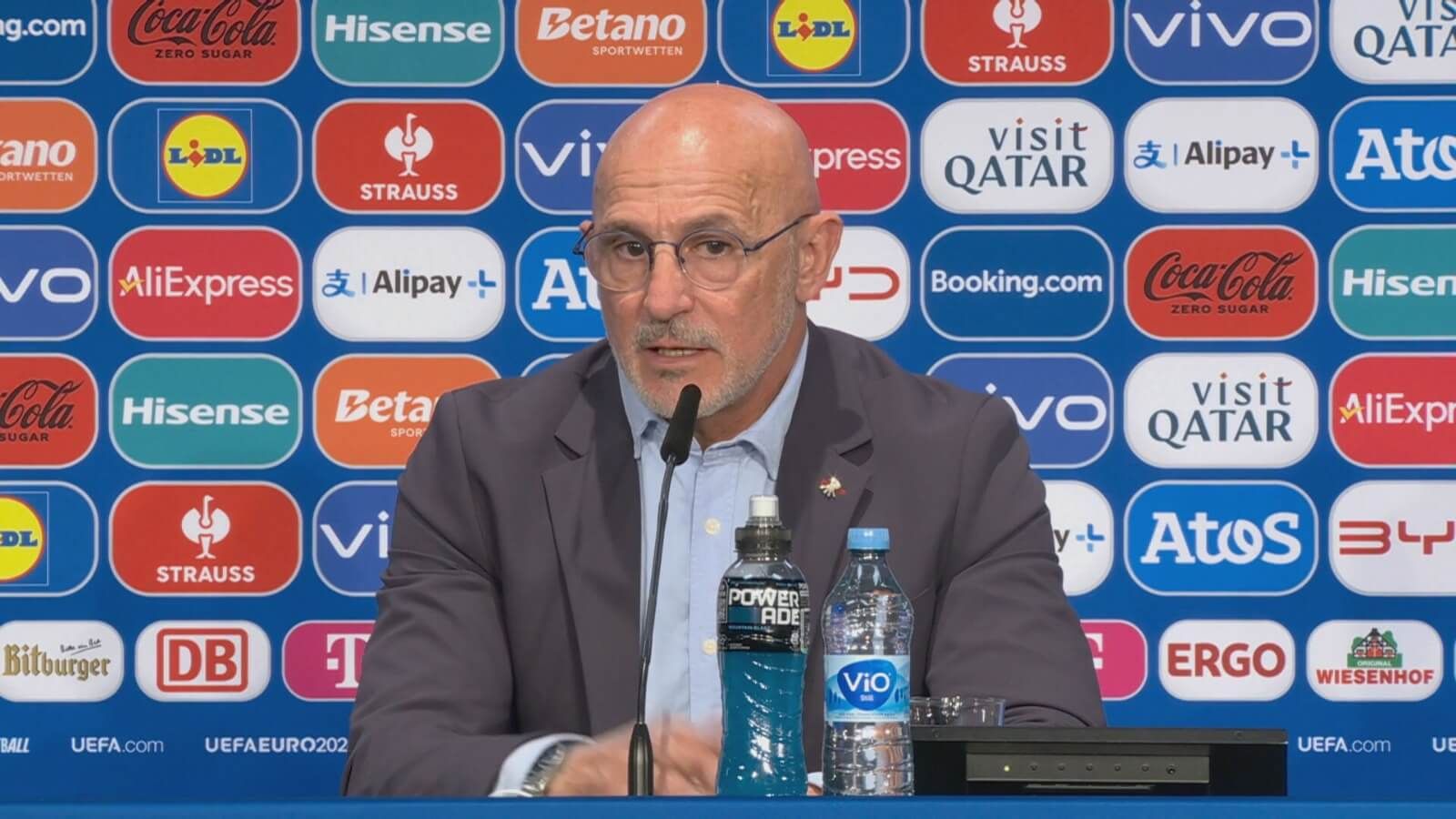 Luis de la Fuente, en rueda de prensa tras el triunfo de España ante Croacia.