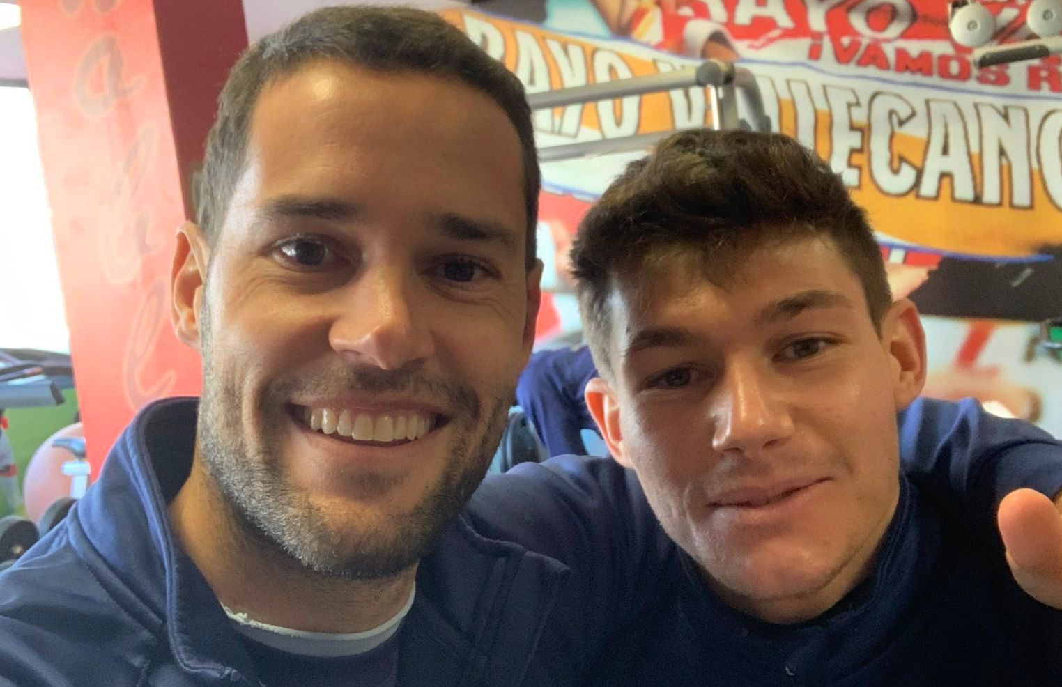 Mario Suárez y Fran García (Foto: @MarioSuarez4).