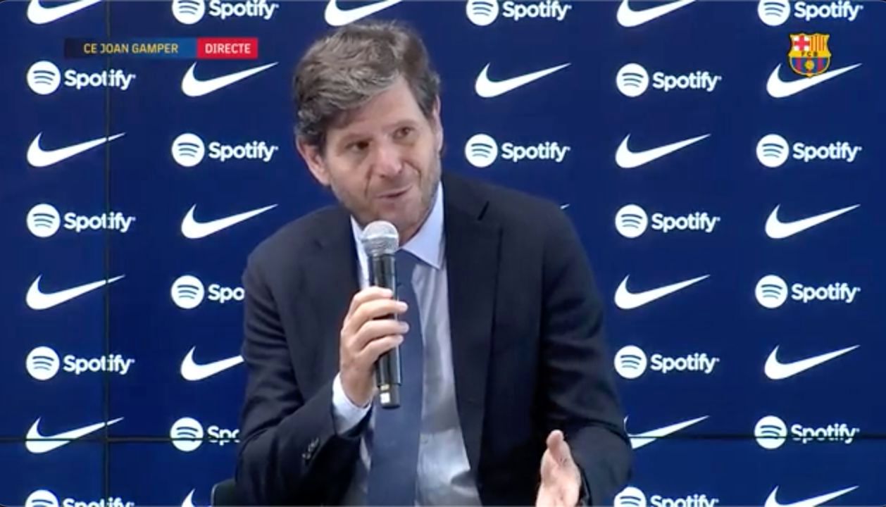 Mateu Alemany, en uno de sus últimos actos en el Barça