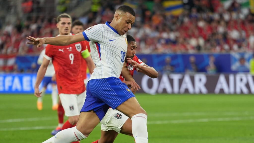  Mbappé contra Austria (X: @equipedefrance)