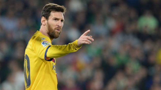 Messi, en el Benito Villamarín.