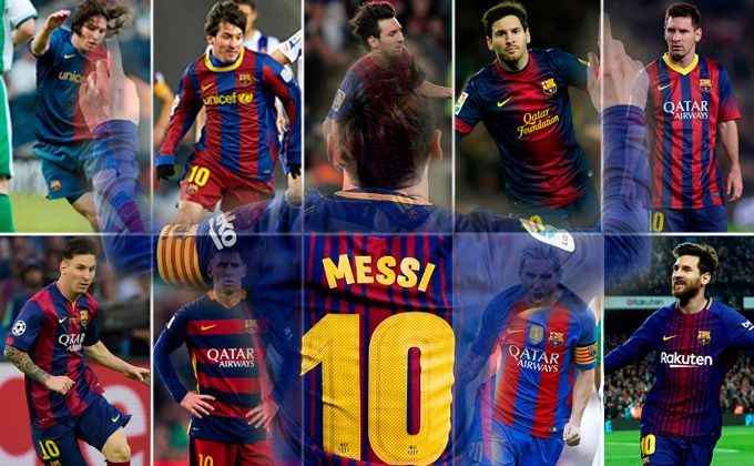 Messi, con el '10' a la espalda durante diez años.