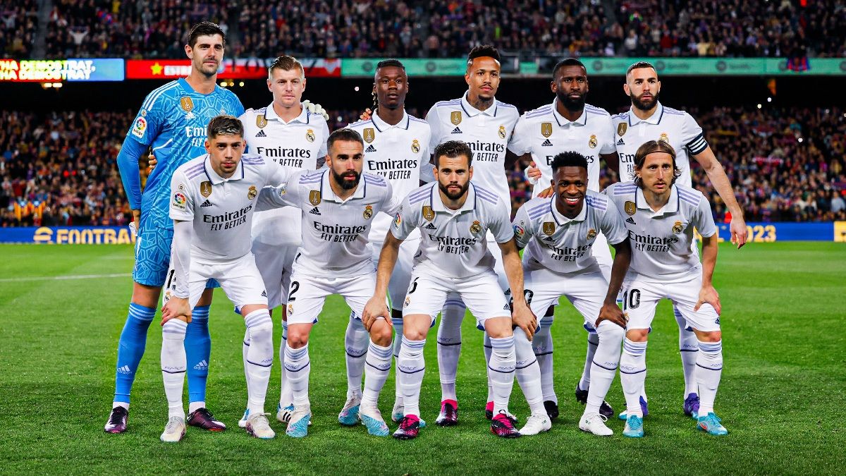 Once del Real Madrid en el Clásico ante el Barcelona.