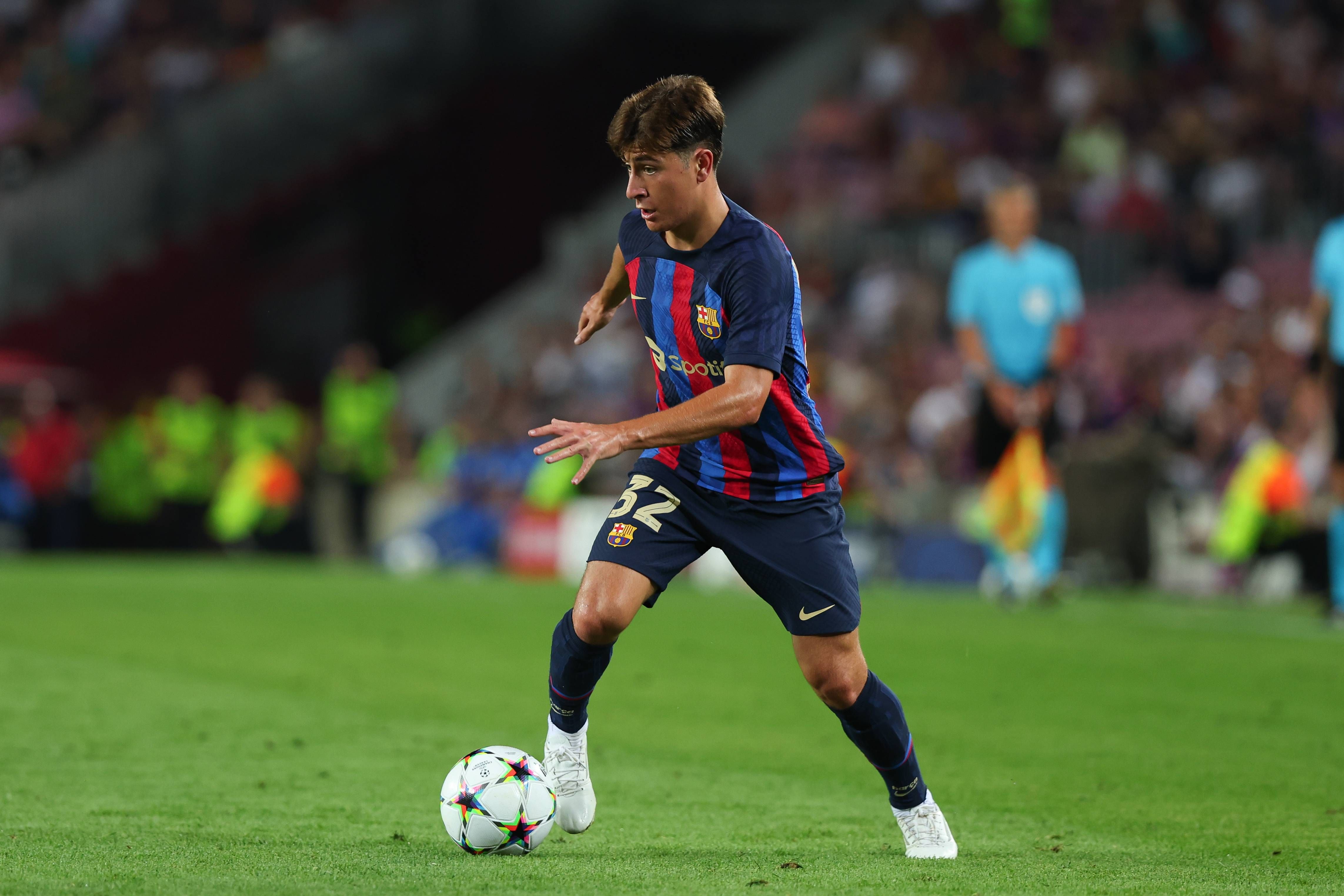  Pablo Torre, en su debut con el Barcelona.