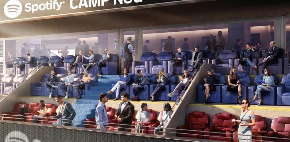  Acceso al estadio en el Spotify Camp Nou (FCB)