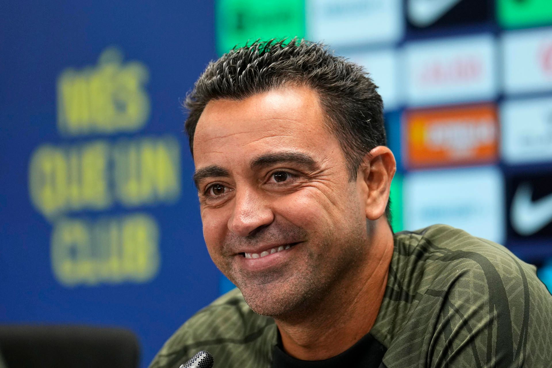  Xavi Hernández, en rueda de prensa del Barcelona (FOTO: Cordón Press).