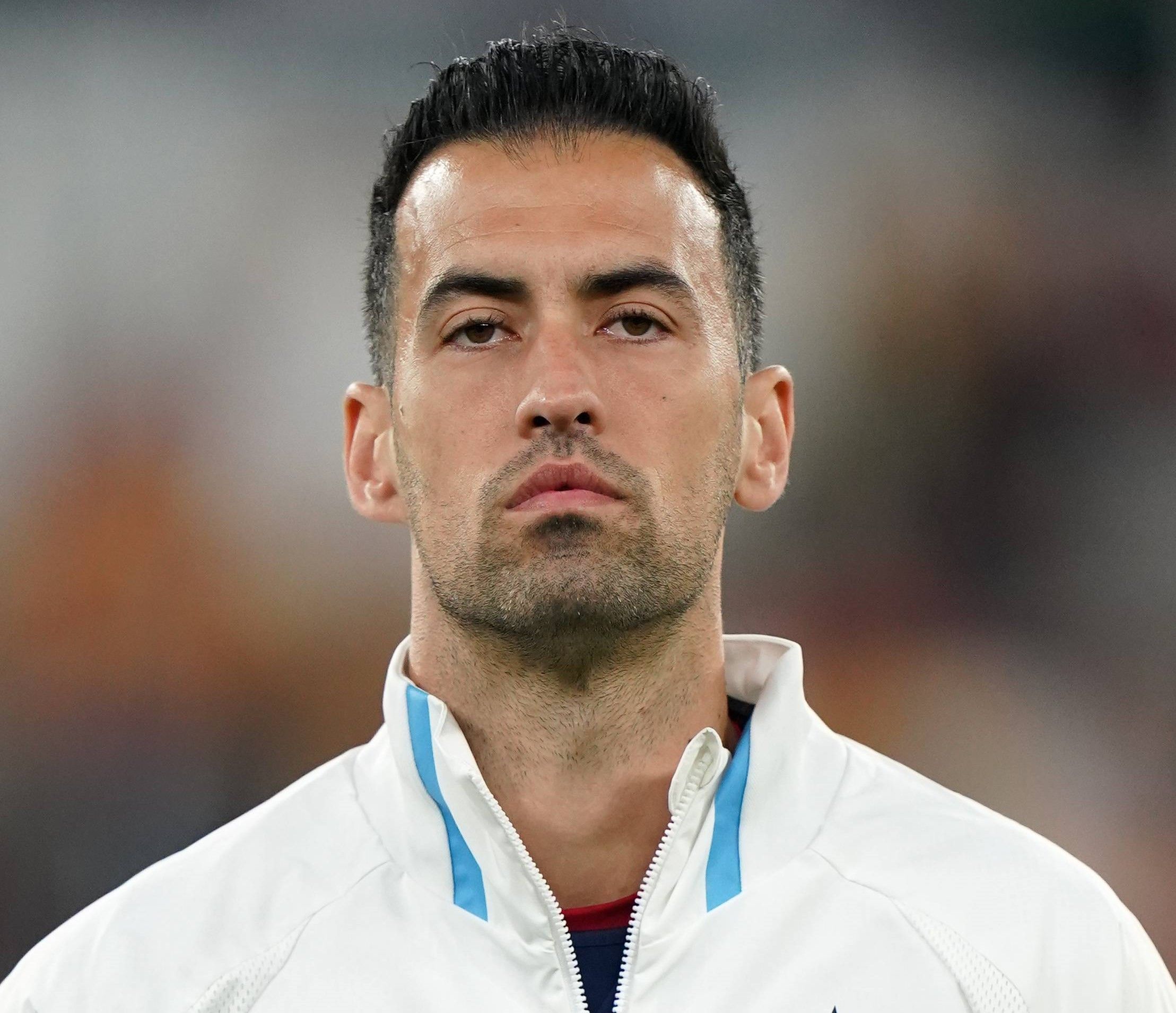  Sergio Busquets, durante un partido de España en el Mundial.