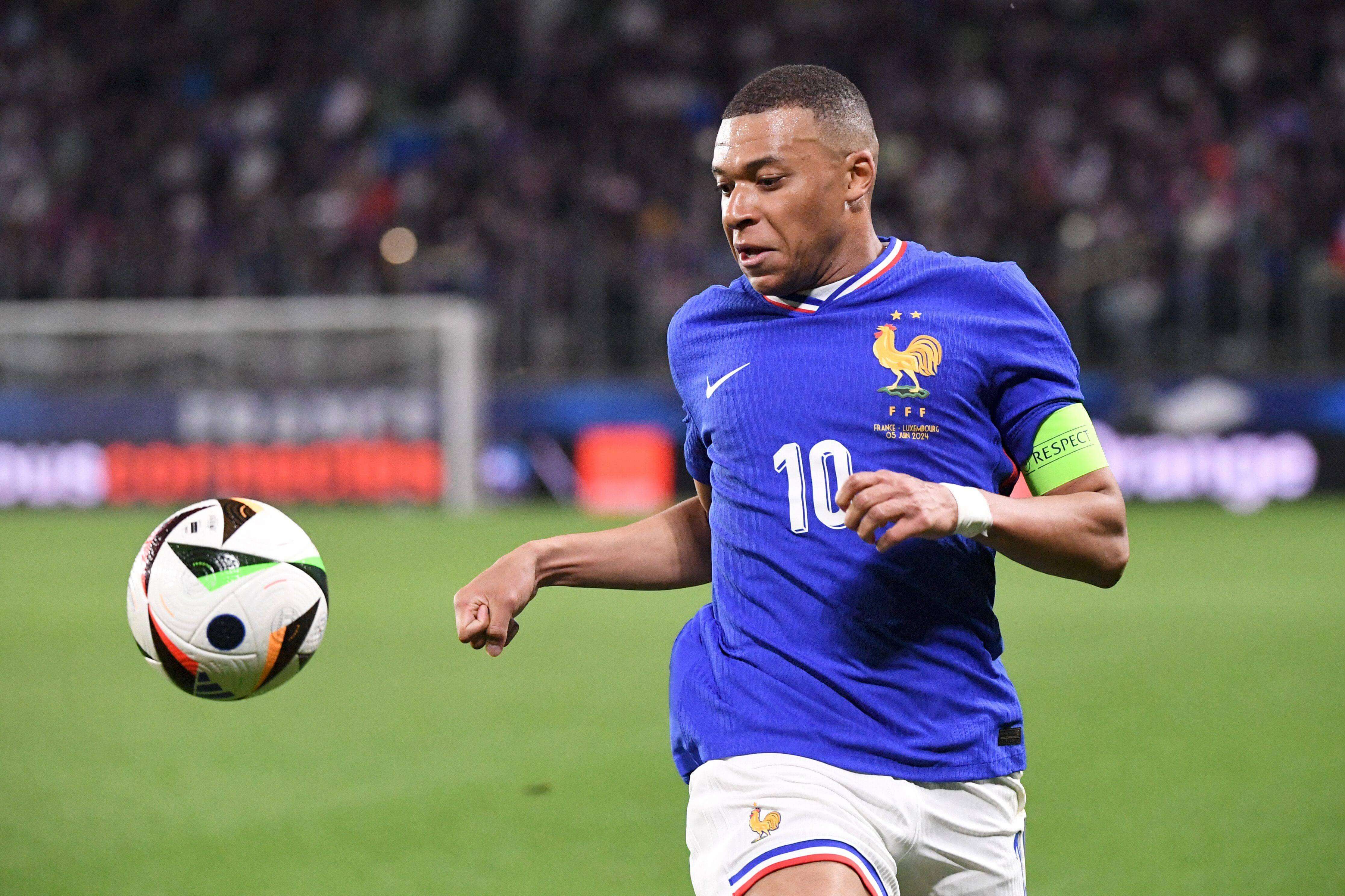 Kylian Mbappé, en un partido con Francia.