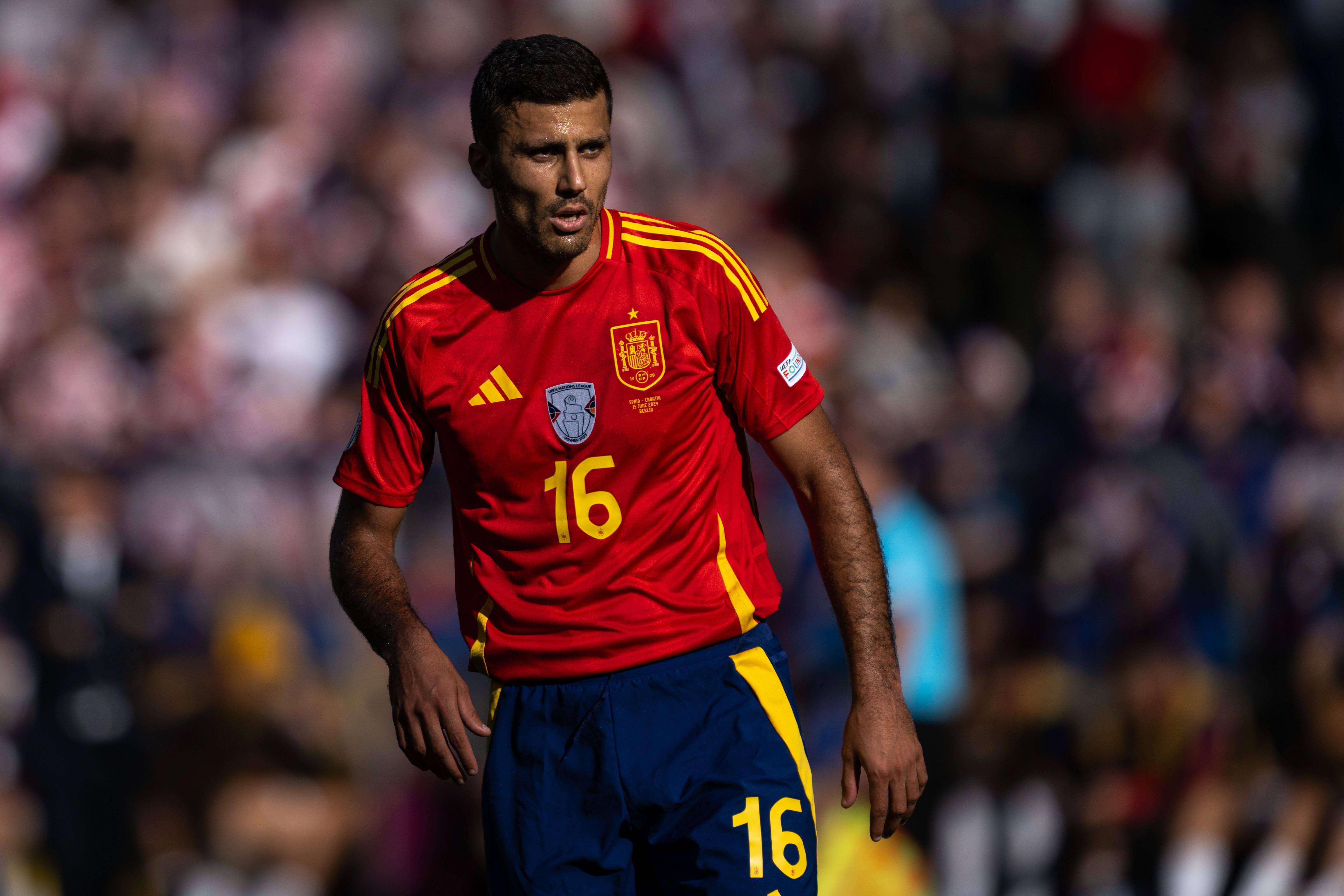 Rodrigo Hernández en su primer partido en la Eurocopa (Cordon Press)