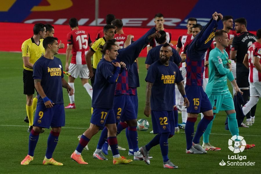  Salida inicial del FC Barcelona.