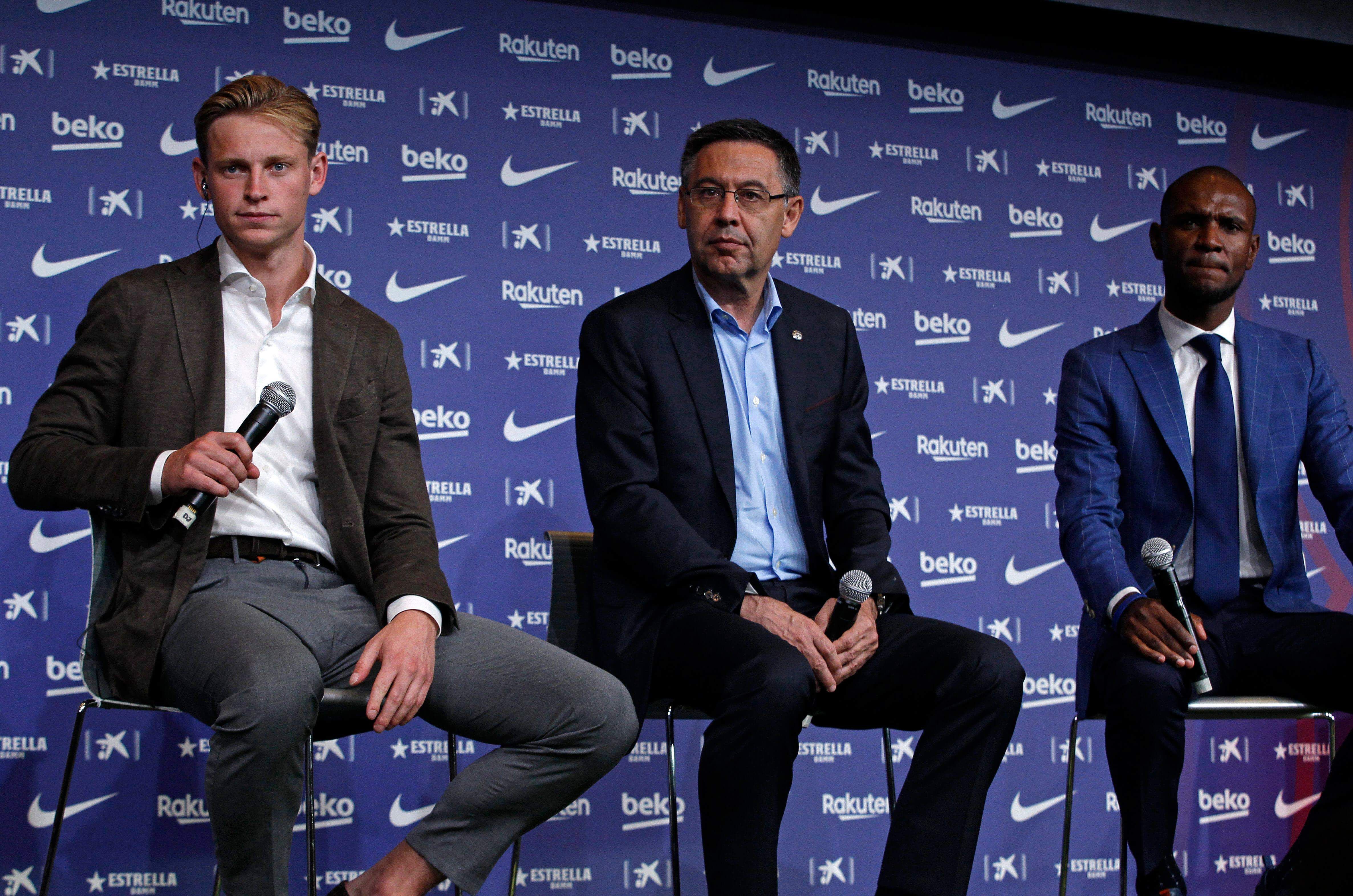 Frenkie De Jong en su presentación con el Barcelona (Cordon Press)