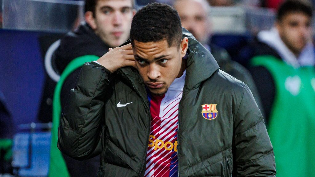  Vitor Roque, en un partido con el FC Barcelona (Cordon Press)