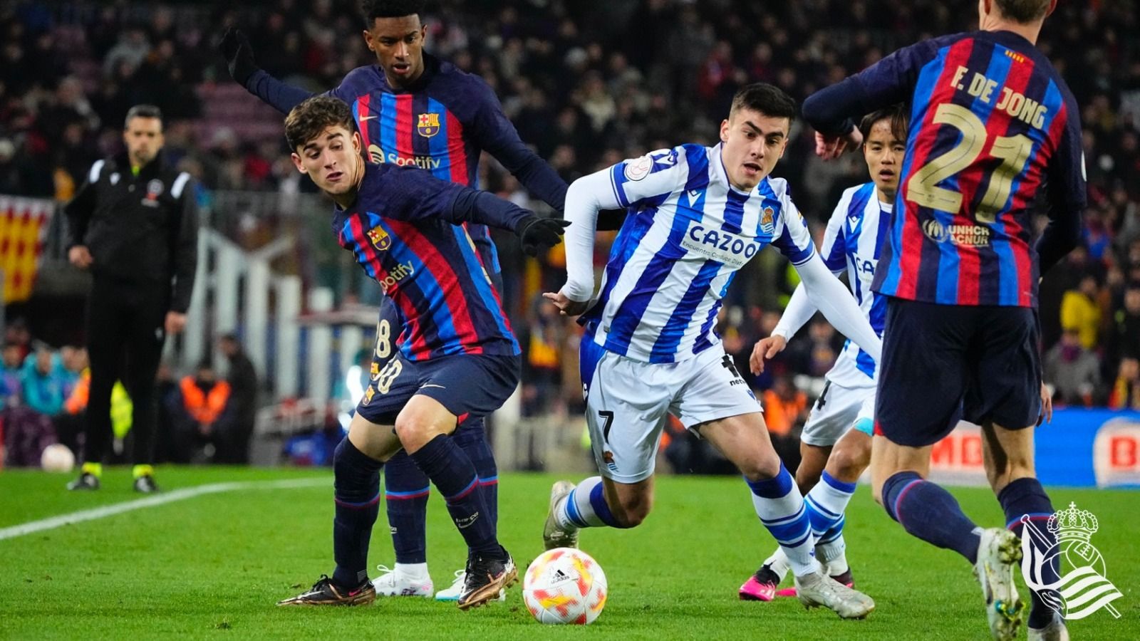  Ander Barrenetxea, jugador de la Real Sociedad.