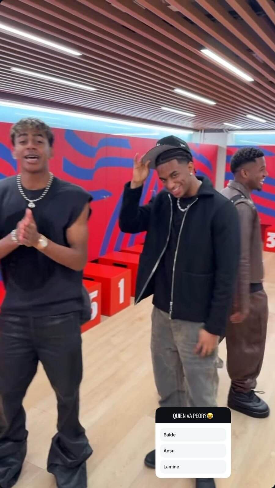 Lamine, Ansu Fati y Balde