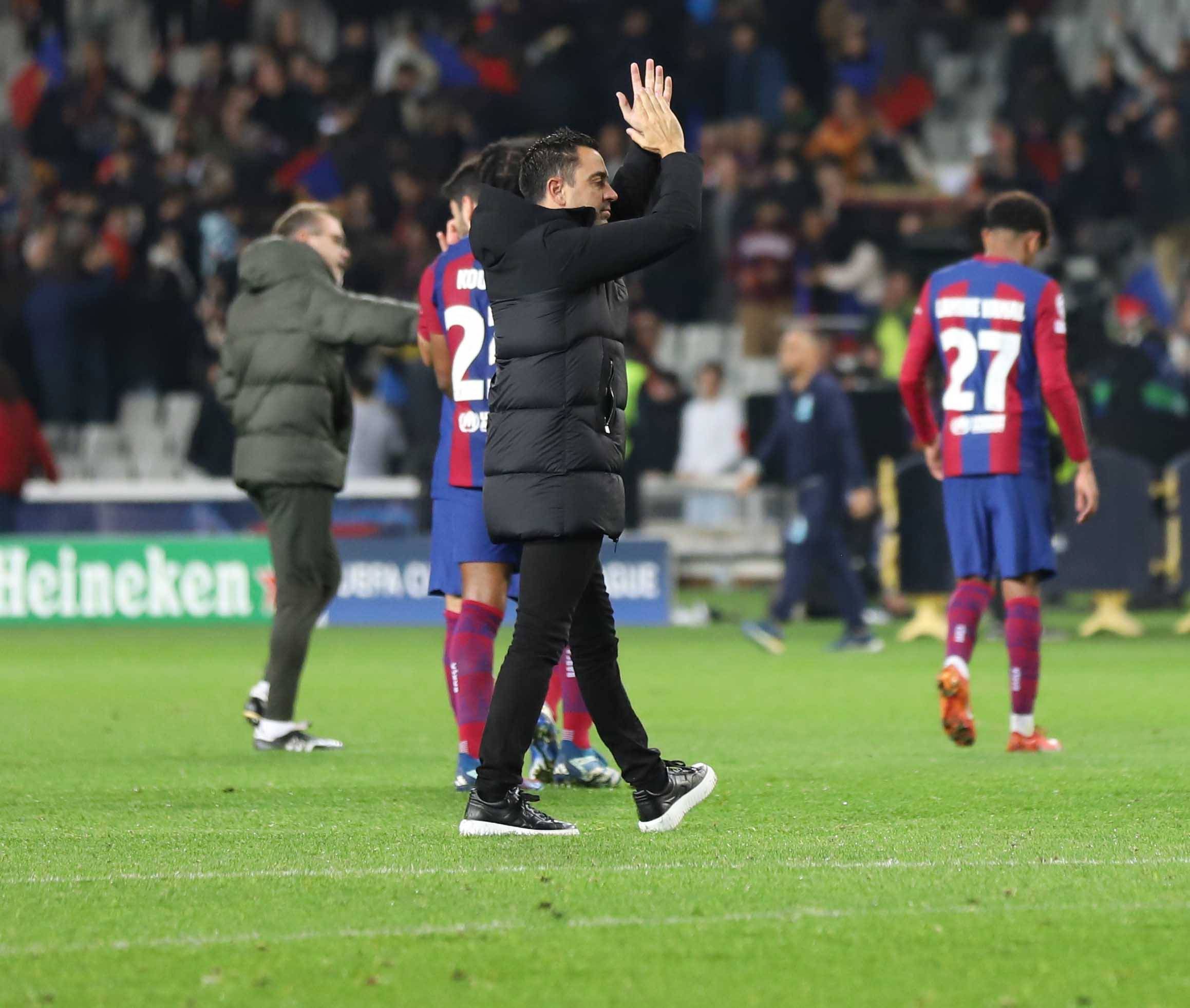  Xavi Hernández, tras el partido frente al Oporto. (Fuente: Cordon Press)