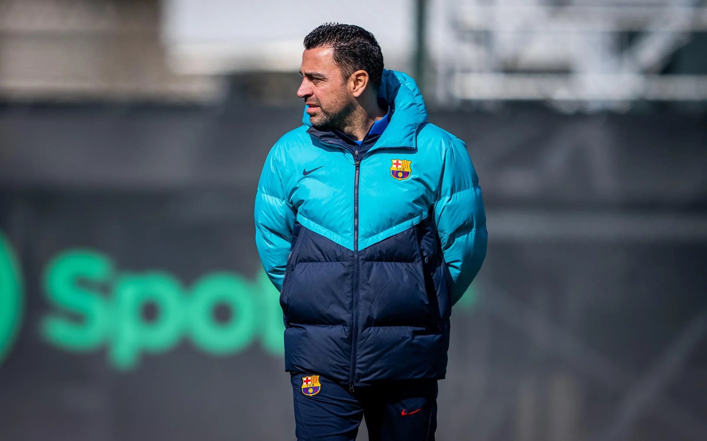 Xavi Hernández, en una sesión del Barcelona.