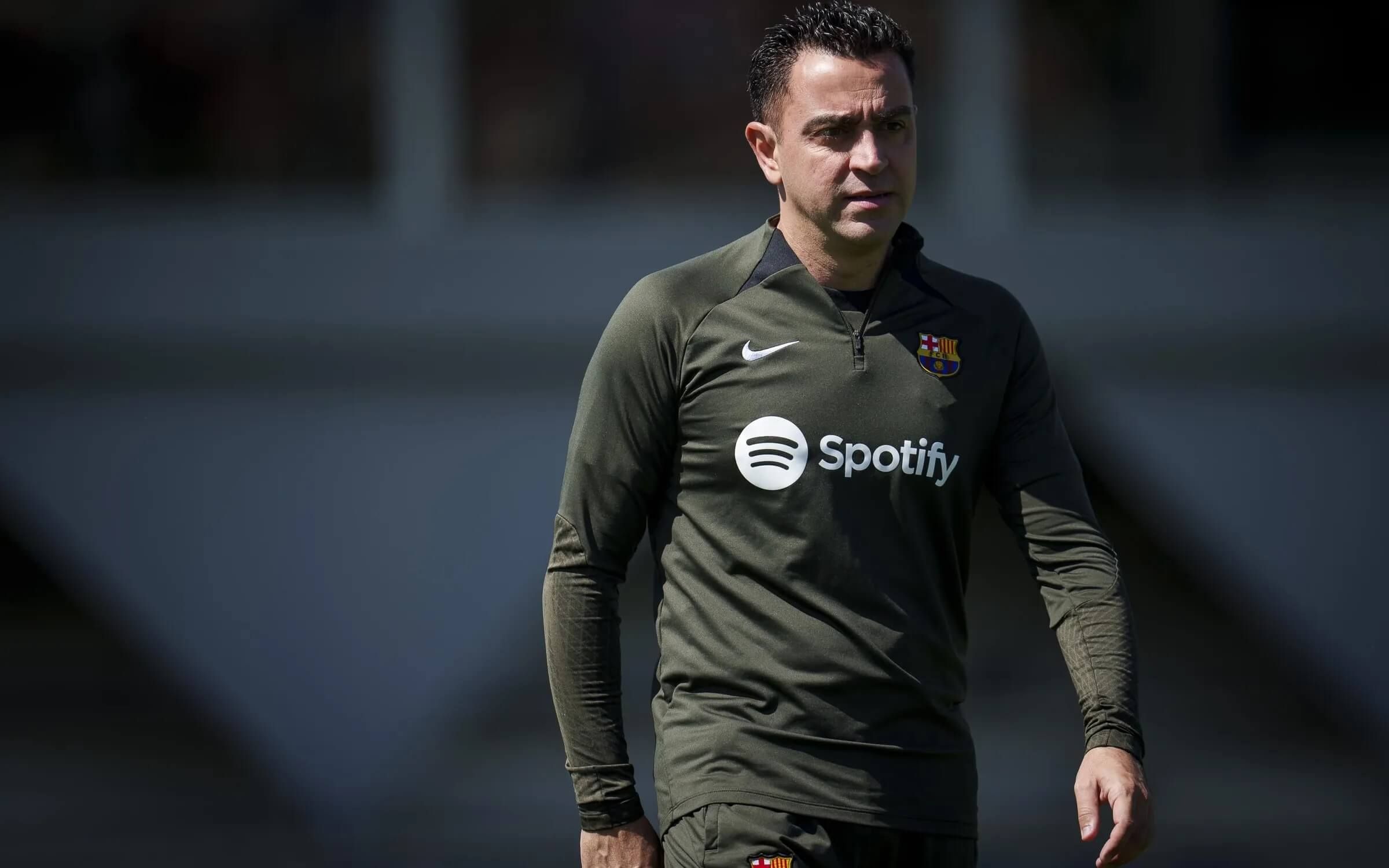  Xavi Hernández, en una sesión del Barcelona.