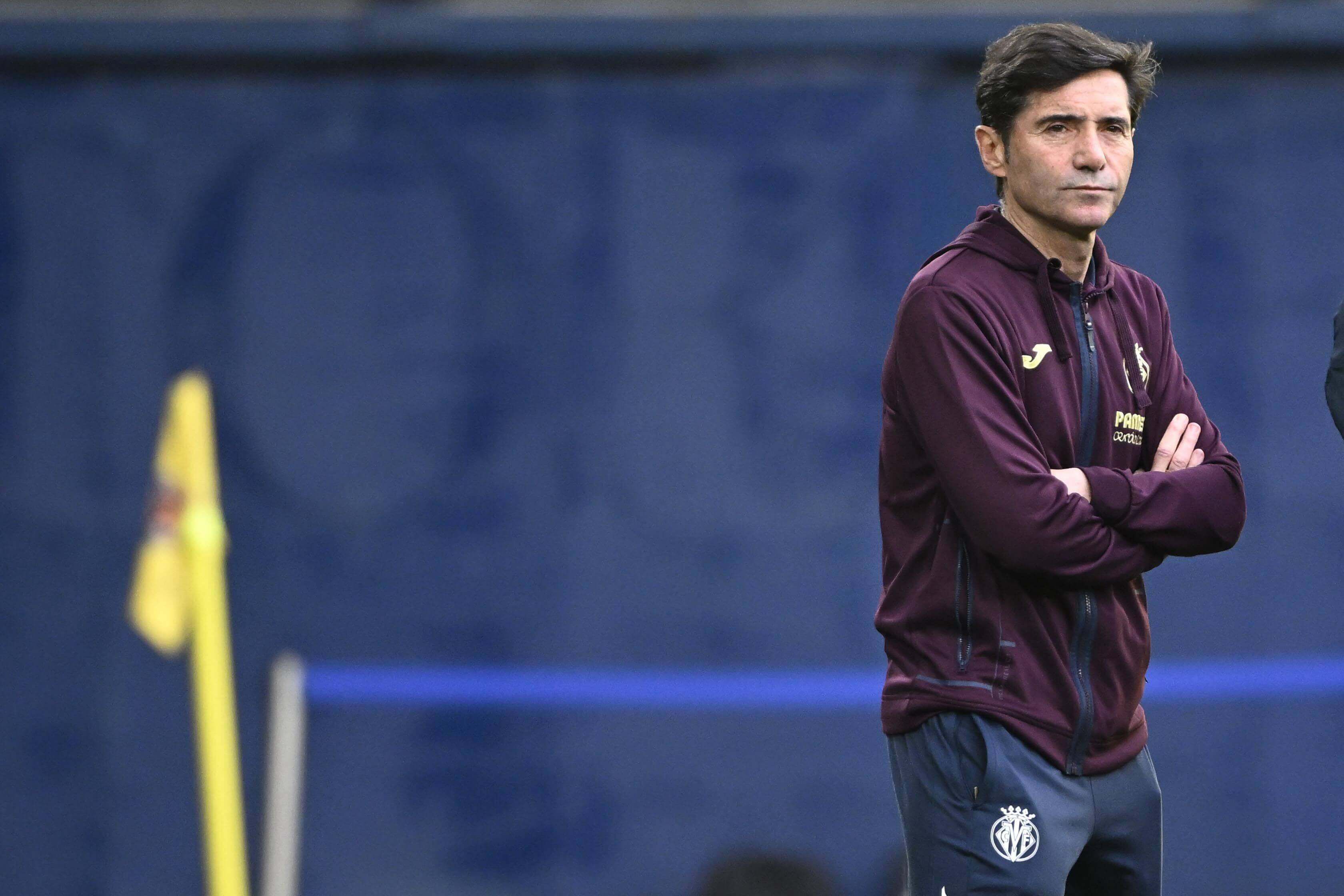  Marcelino, en un entrenamiento del Villarreal (FOTO: Cordón Press).