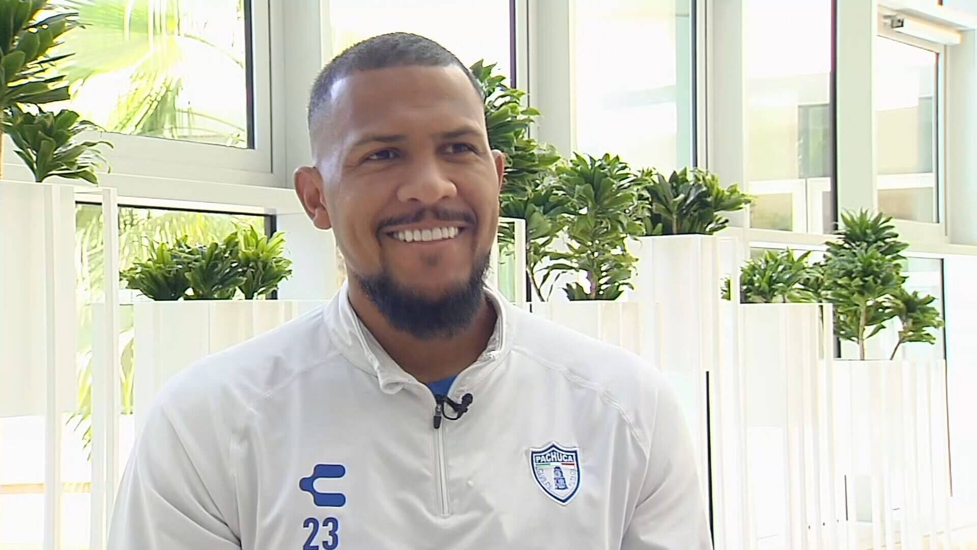 Salomón Rondón antes del Pachuca - Real Madrid (ElDesmarque)