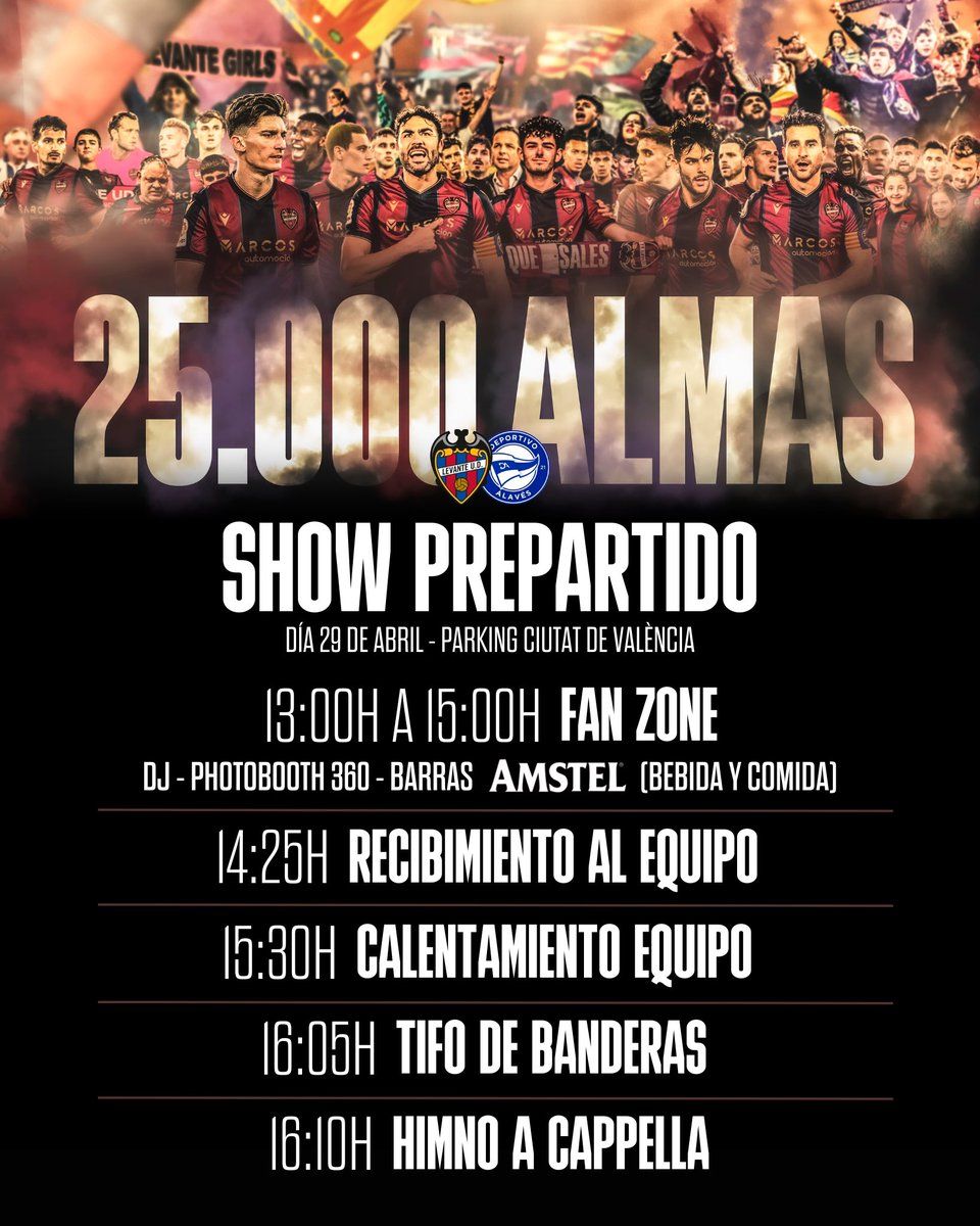 25.000 almas en el Ciutat para apoyar al Levante